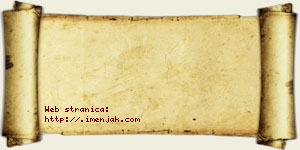 Jasmina Bjelić vizit kartica